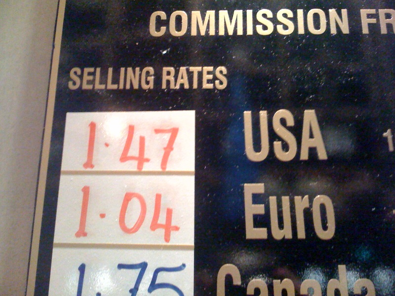 Pound exchange rate